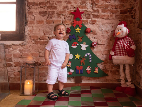 Árvore de Natal Painel Estrela Amarela